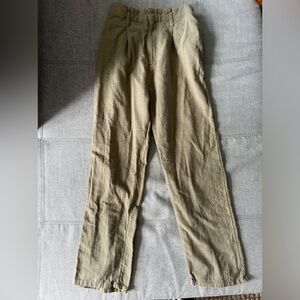 Billabong olive green linen pants